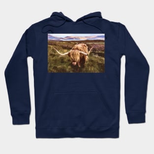 Scottish Highland Cattle Design Hoodie